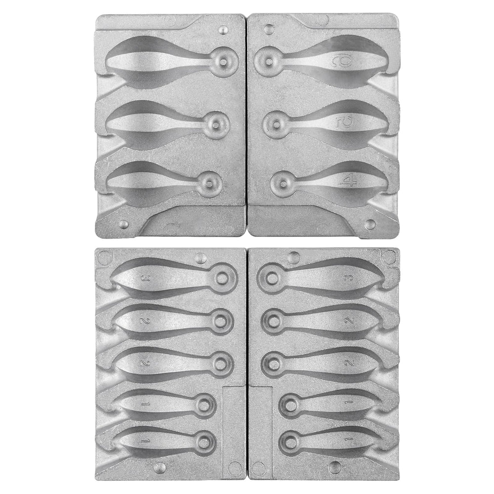 Dr.Fish Bank Sinker Mold 5-cavity for 1/2/3 oz