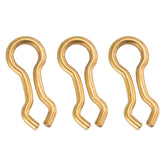 Dr.Fish brass sinker eyelets closeup showing durable construction for saltwater and freshwater use