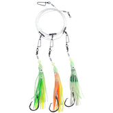 Dr.Fish Deep Drop Rigs 6ft Glow Squid Lures – full rig with glow skirts