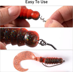 Forged shank and sharp needle point on swimbait hook