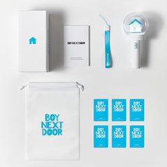 Dr Sayzer Boynextdoor lightstick with 6 photocards showcasing collectible memorabilia
