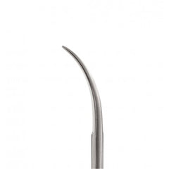 Dr. Slick All Purpose Scissor 4 inch curved with gold loops, side view