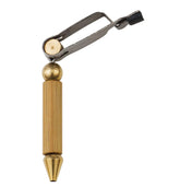 Dr. Slick bamboo rotary hackle plier small with rubber tubing for secure feather handling