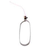 Dr. Slick stainless steel hackle pliers, jaw close-up, for secure grip during precise hackle work.