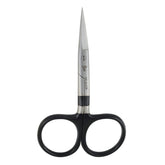Dr. Slick tungsten carbide hair scissor blade close-up for precise, durable cutting of synthetics