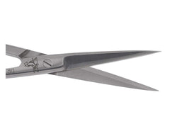 Dr. Slick tungsten carbide hair scissor in action, ideal for modern materials