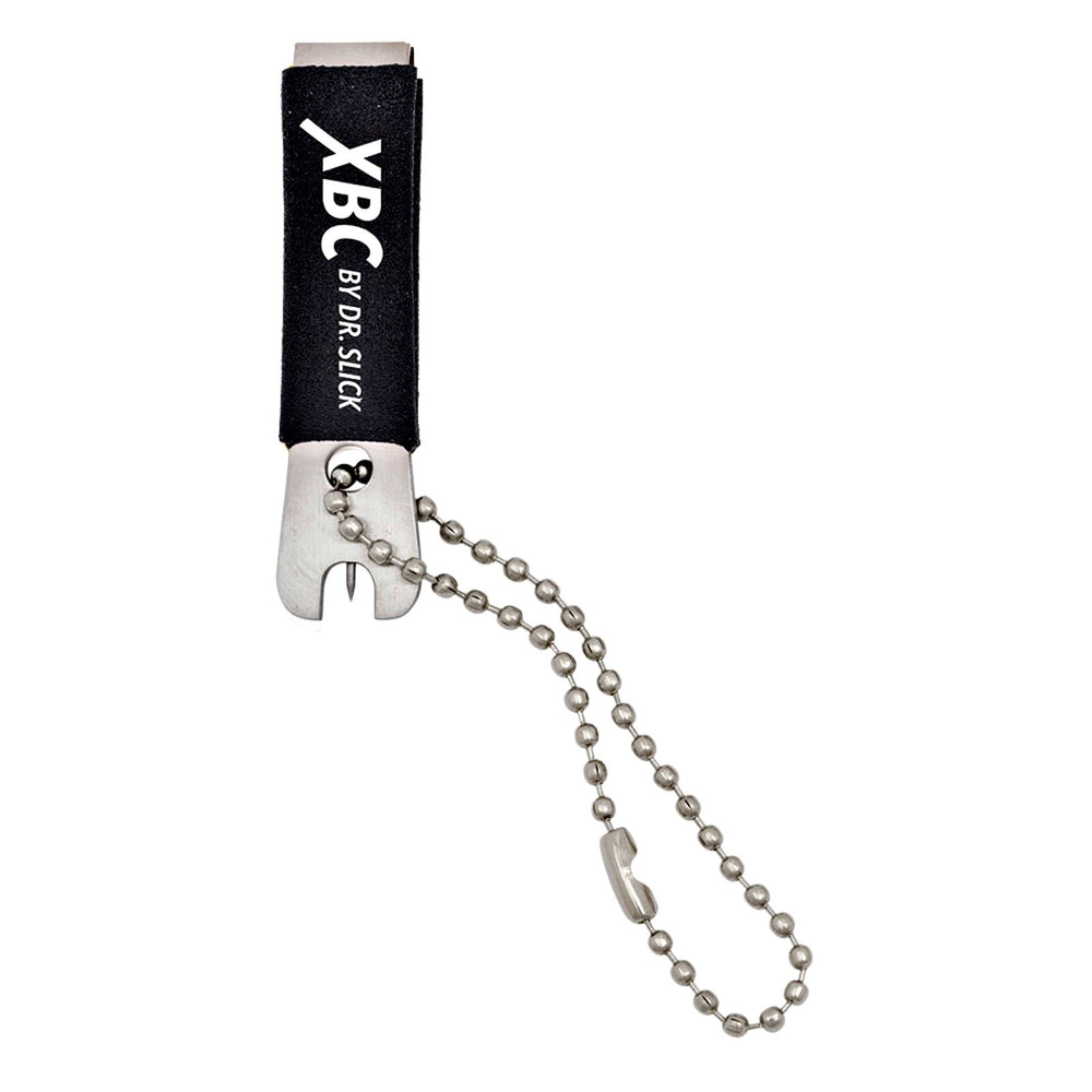 Dr. Slick XBC Nipper Black blade closeup shows sharp edge for precise cuts and grips