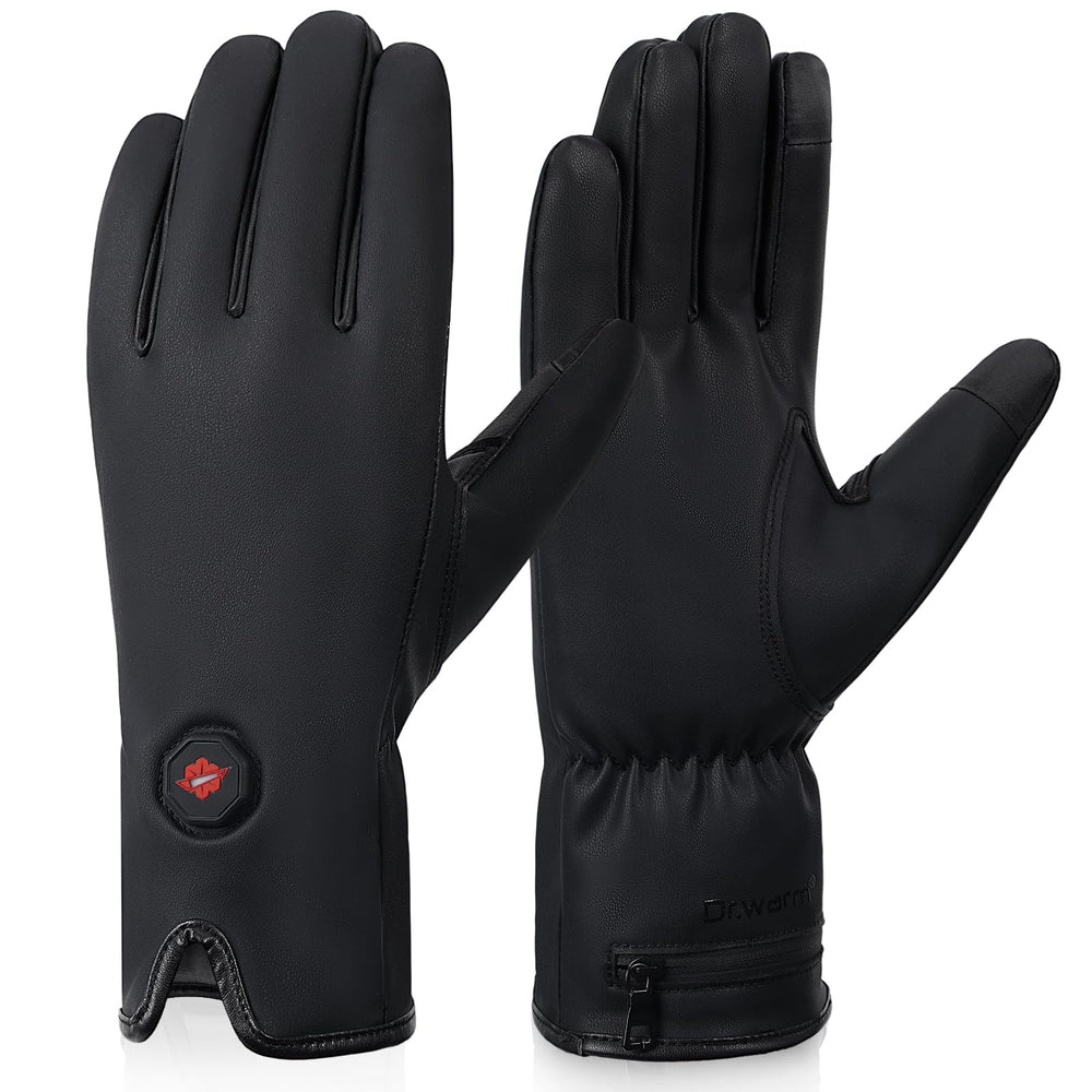 Dr.Warm heated gloves front view for all-day winter warmth and comfort