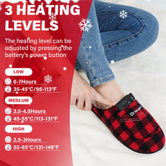Dr.Warm heated slippers battery pack powers hours of warmth with a 5000mAh capacity.