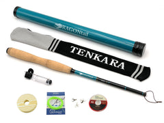 DRAGONtail Kaida zx320 compact pack rod, ideal for backpack trips.