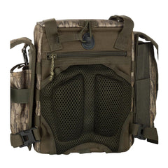 Drake Run-N-Gun chest pack back panel shows breathable mesh for comfort