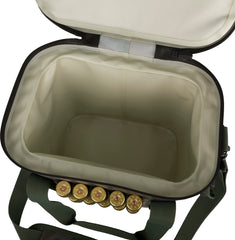 Drake Waterfowl 16-Can Cooler bottom feet view highlighting raised base protection.