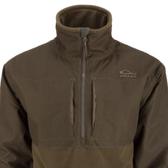 Drake Waterfowl CommandXT Eqwader DWR shell resists rain and abrasion.