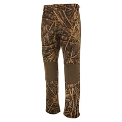 Drake Waterfowl Endurance Jean-Cut Wader Pant side view with reinforced knees for rugged use
