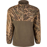 Drake Waterfowl Eqwader jacket front view showing waterproof upper