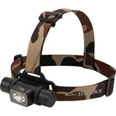 Drake Waterfowl EVO1000 headlamp with rugged aluminum body for field durability.