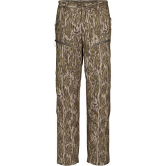 Drake Waterfowl LST CommandXT softshell pants front view in Bottomland with stretch waistband.