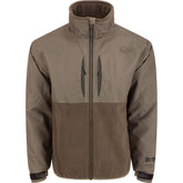 Drake Waterfowl MST CommandXT Eqwader front view shows waterproof, windproof protection for wet-field hunts