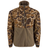 Drake Waterfowl MST CommandXT Eqwader jacket front view showing waterproof upper shell and rugged protection.