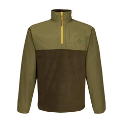 Drake Waterfowl MST Eqwader jacket front view showing waterproof protection for field hunts.