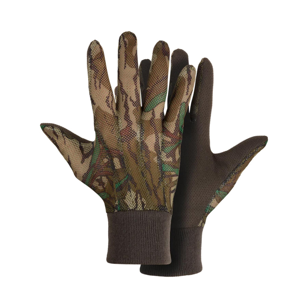 Drake Waterfowl gloves with breathable mesh back provide cool field comfort.