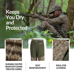 Drake Waterfowl SWT Turkey Pant Bottomland knee-pads inner-pocket supports kneeling setups