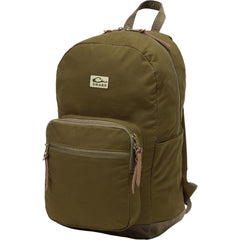 Drake Waterfowl Throwback 80 backpack front view highlighting rugged canvas and classic silhouette for daily use
