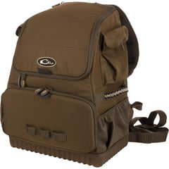 Drake Waterfowl Tree-Hugger Timber Pack with dry compartments for gear in wet timber