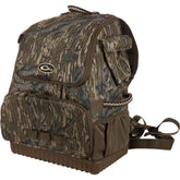Drake Waterfowl Tree-Hugger Timber Pack side view with shell pockets for fast access