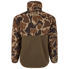 Drake Waterfowl MST Eqwader youth pocket close-up showing secure storage in field
