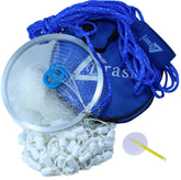 Drasry cast net aluminum ring ready-to-cast for quick live bait.