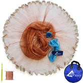 Drasry saltwater cast net front view highlights 3/8-inch mesh for efficient live bait catching