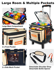 Dreamza soft cooler wheels main-compartment fits up to 50 cans and more