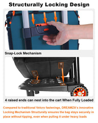 Dreamza cooler opened to reveal ample interior and easy access.