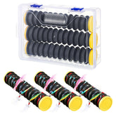 Dreyoo 3-piece fishing line storage organizer with 12-slot leader holders