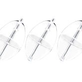 Dr.Fish 10 pack transparent oval slip cast floats for fly fishing