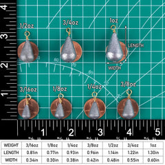 Dr.Fish drop-shot weight 1oz ideal for accurate casts and soft lure rigging.