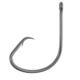 Dr.Fish light circle hooks packaged 100-count for versatile freshwater and saltwater fishing.