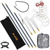 Dr.Fish Spearfishing Kit with 6'5\" fiberglass Hawaiian sling folded for packing