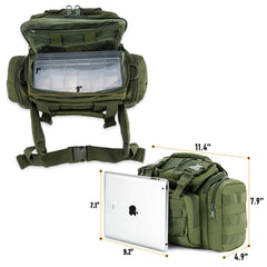 Dr.Fish bag fabric close-up highlights water resistance for outdoor conditions.