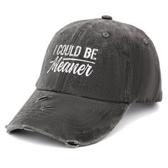 Drouerby I Could Be Meaner Hat side angle with adjustable fit