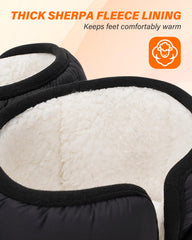 Dr.Warm faux shearling lining creates a cozy interior for all-day comfort.