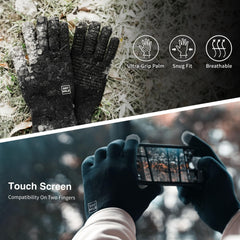DRYMILE Alpine waterproof gloves close-up of soft inner fleece for warmth and comfort.
