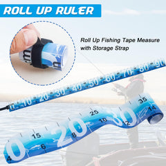 Dual-scale tape with inches and centimeters