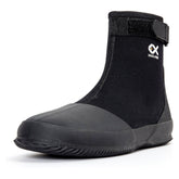 Duck & Fish neoprene flat wading shoe front view with 5 mm neoprene upper for warmth