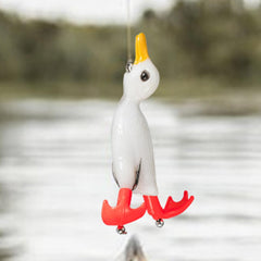 Duck Fishing Lure features realistic 3D eyes to lure large fish.