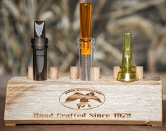 Duck Commander Goose Call with large end-piece projects louder volume across fields