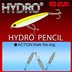 Duel Hydro Pencil green mackerel cadence rattle detail attracts predators at distance