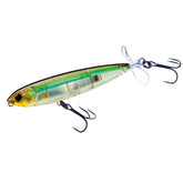 Duel R1107-PAY 3DB Prop Ayu lure front view with UV prop for powerful splash.