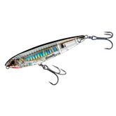 Duel Yo-Zuri 3D Inshore Pencil full view with silver-black finish showing visibility